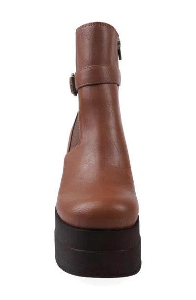 Candies Candie's Aster Platform Bootie In Brown