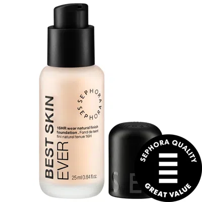 Sephora Collection Best Skin Ever 16 Hour Natural Finish Liquid Foundation 01n 0.84 Oz/25 ml