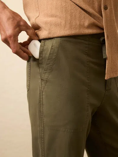 Faherty Dune Relaxed Fit Utility Pants In Green