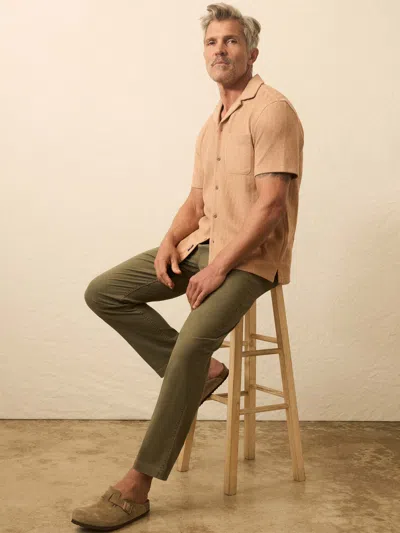 Faherty Dune Relaxed Fit Utility Pants In Green