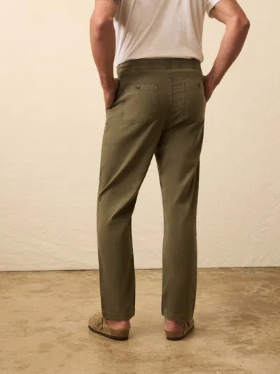 Faherty Dune Relaxed Fit Utility Pants In Green