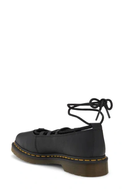 Dr. Martens Elphie Leather Ballet Flat Women In Black
