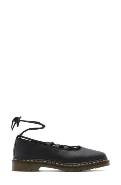 Dr. Martens Elphie Leather Ballet Flat Women In Black