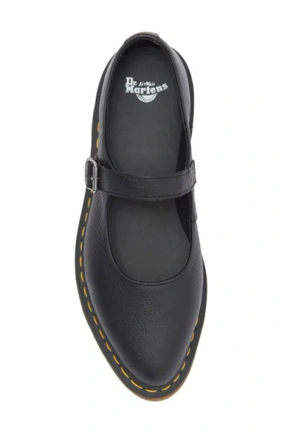 Dr. Martens Shoe Mary Jane Elphie Mj Black Virginia In Black