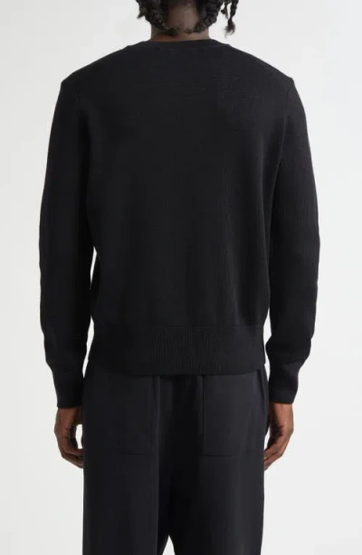 Ami Alexandre Mattiussi Pull Col Rond Ami Paris De Coeur In Black