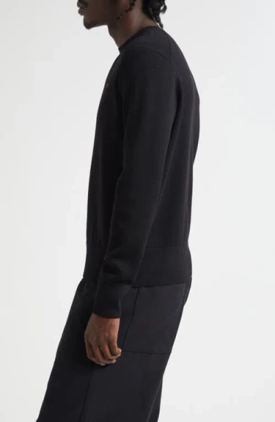 Ami Alexandre Mattiussi Pull Col Rond Ami Paris De Coeur In Black