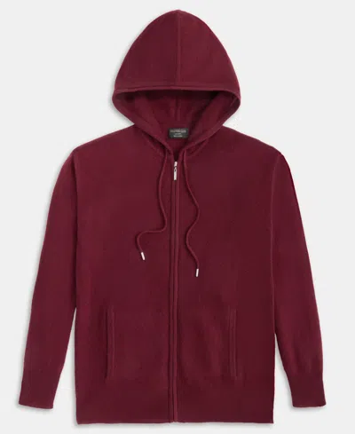 Charter Club Women's 100% Cashmere Zip Hoodie, Macy's Exclusive In Red