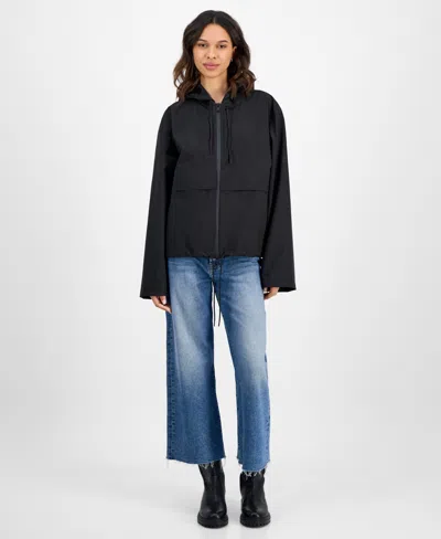 Rains Suva Shortstring Jacket In Black