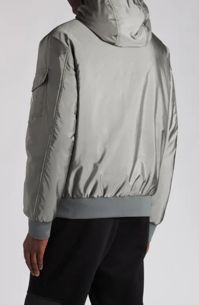 Moncler Zip-up Bomber Jacket In Gray