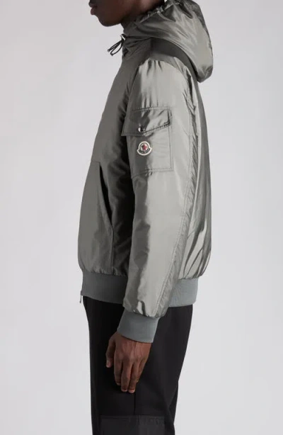 Moncler Zip-up Bomber Jacket In Gray