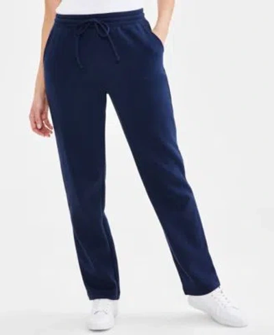 Style & Co Style Co Womens Mid Rise Drawstring Waist Sweatpants Pp 4x Created For Macys In Blue