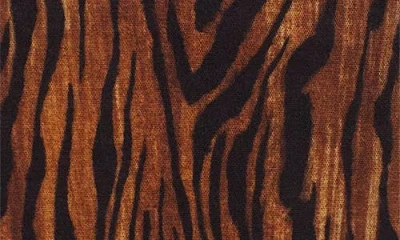 Jean Paul Gaultier Animal Print High Waist Sheer Overlay Skirt In Multi