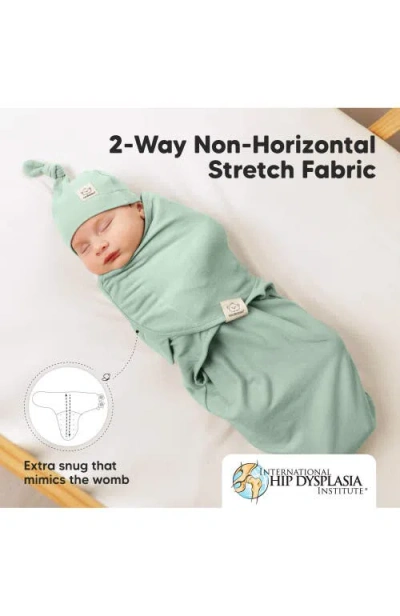 Keababies 3-pack Soothe Swaddle Wraps With Knot Hats In Multi