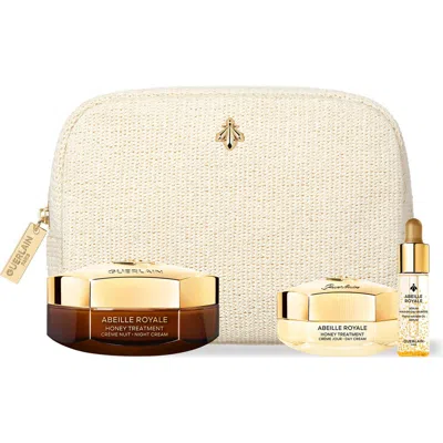 Guerlain Abeille Royale Age-defying Ritual Honey Treatment Night Cream 3-piece Set In Transparent