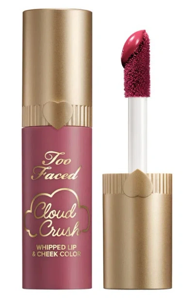 Too Faced Cloud Crush Whipped Lip & Cheek Blush Bed Of Roses 0.15 Oz/4.3 G In Multi