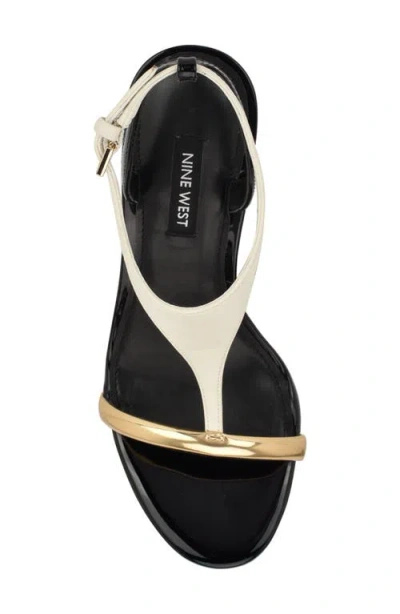 Nine West Women's Mandey T-strap High Stiletto Sandals In Black