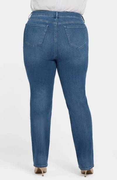 Nydj Marilyn High Waist Straight Leg Jeans In Blue
