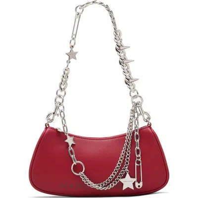 Marc Jacobs The Star Charm Leather Shoulder Bag In Red