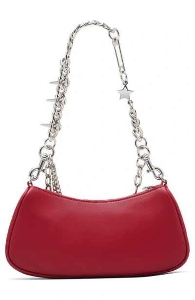 Marc Jacobs The Star Charm Leather Shoulder Bag In Red