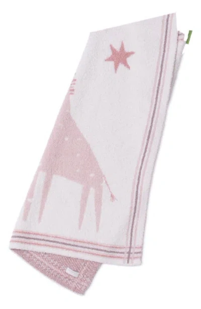 Barefoot Dreams Unisex Cozychic Giraffe Stroller Blanket In Pink