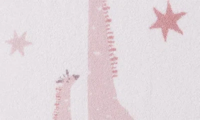 Barefoot Dreams Unisex Cozychic Giraffe Stroller Blanket In Pink