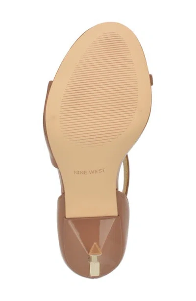 Nine West Women's Shimmy Asymmetrical High Stiletto Sandals In Neutral