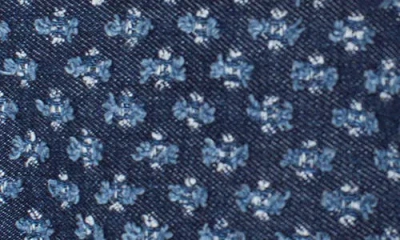 Liverpool Los Angeles Cropped Frayed Texture Jacket In Blue