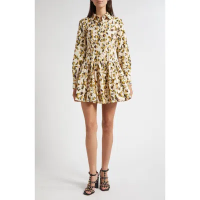 Ulla Johnson Nanette Long Sleeve Mini Dress In Lucent In Burgundy