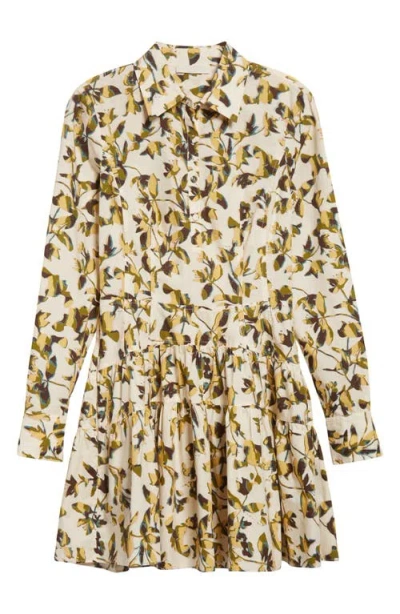 Ulla Johnson Nanette Long Sleeve Mini Dress In Lucent In Burgundy