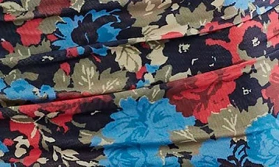 Free People X Intimately Fp Long Live Printed Mesh Slip In Blue