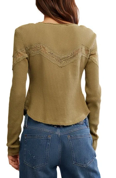 Free People Lets Party Cardigan In Gothic Olive In Brown