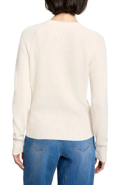 Nic + Zoe Nic+zoe Shaker Stitch Wrap Sweater In Neutral