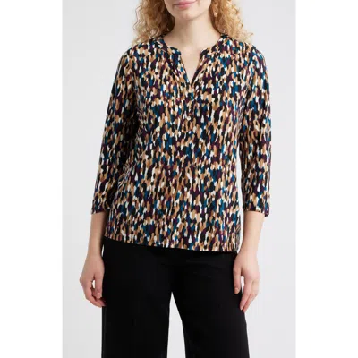 Ak Anne Klein Woodblock Texture 3q Hen P Xxs Xl In Multi