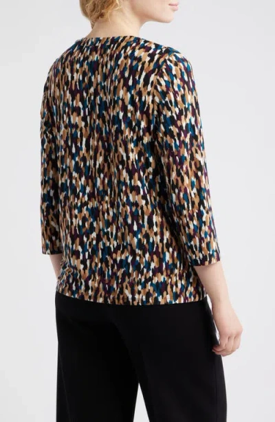 Ak Anne Klein Woodblock Texture 3q Hen P Xxs Xl In Multi