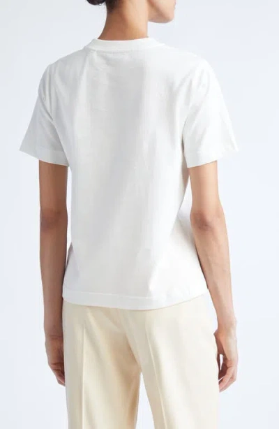 Burberry White T-shirt With Ekd In White