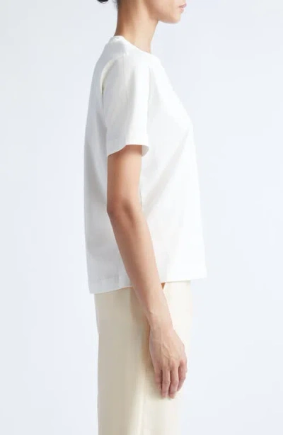 Burberry White T-shirt With Ekd In White