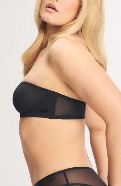 Savage X Fenty Sheer X Unlined Strapless Bra In Black