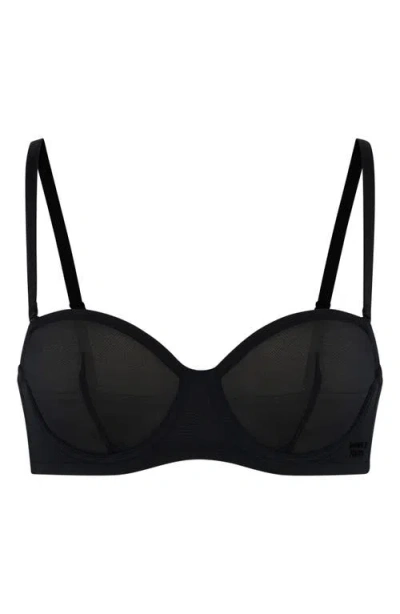 Savage X Fenty Sheer X Unlined Strapless Bra In Black