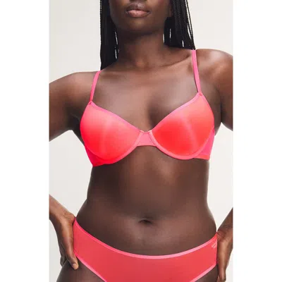 Savage X Fenty Sheer X Spacer Demi Bra In Red
