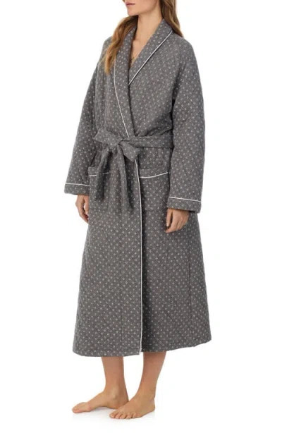 Eileen West Quilted Ballet Robe In Gray