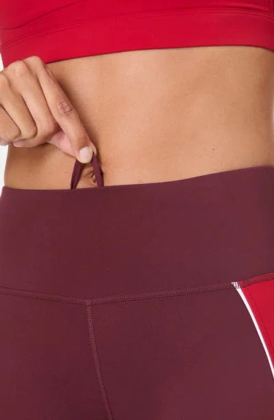Sweaty Betty Power 7/8 Workout Leggings In Burgundy