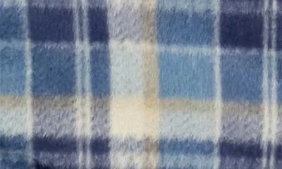 Feather 4 Arrow Kids' Alpine Plaid Fleece Button-up Shirt In Blue