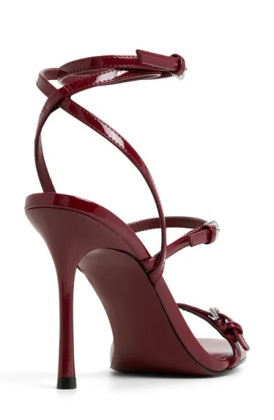 Aldo Women's Jamielynn Strappy Ankle-wrap High-heel Dress Sandals In Red