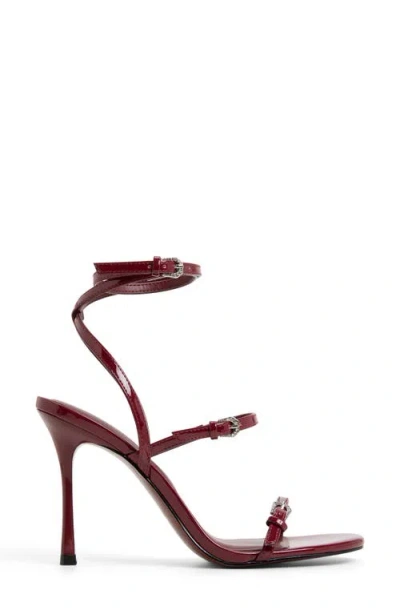 Aldo Women's Jamielynn Strappy Ankle-wrap High-heel Dress Sandals In Red