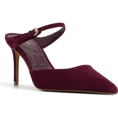 Aldo Women's Sidnney Two-piece Pointed Toe High Heel Pumps In Burgundy