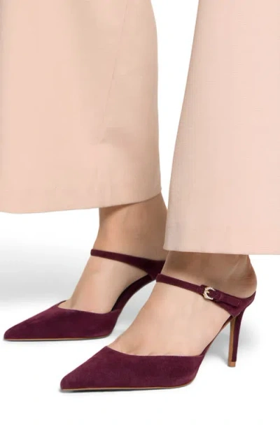 Aldo Women's Sidnney Two-piece Pointed Toe High Heel Pumps In Burgundy