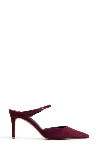 Aldo Women's Sidnney Two-piece Pointed Toe High Heel Pumps In Burgundy