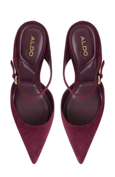 Aldo Women's Sidnney Two-piece Pointed Toe High Heel Pumps In Burgundy