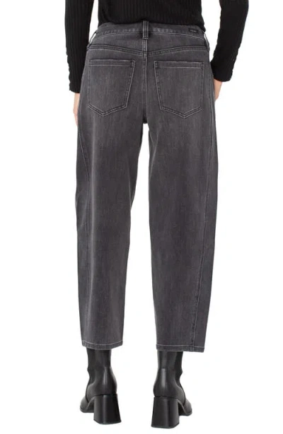 Liverpool Los Angeles The Barrel Mid Rise Cropped Barrel Leg Jeans In Ackelson In Blue