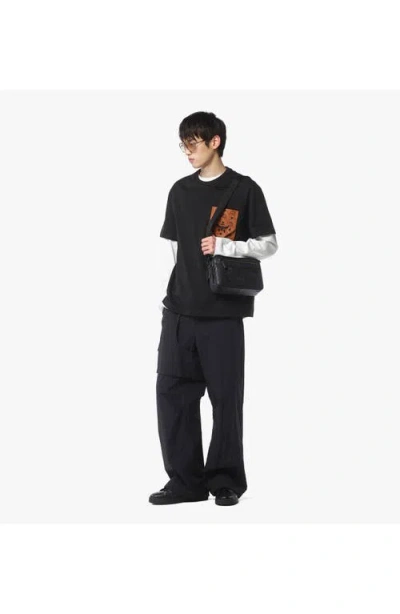 Mcm Diamond Camera Bag In Black